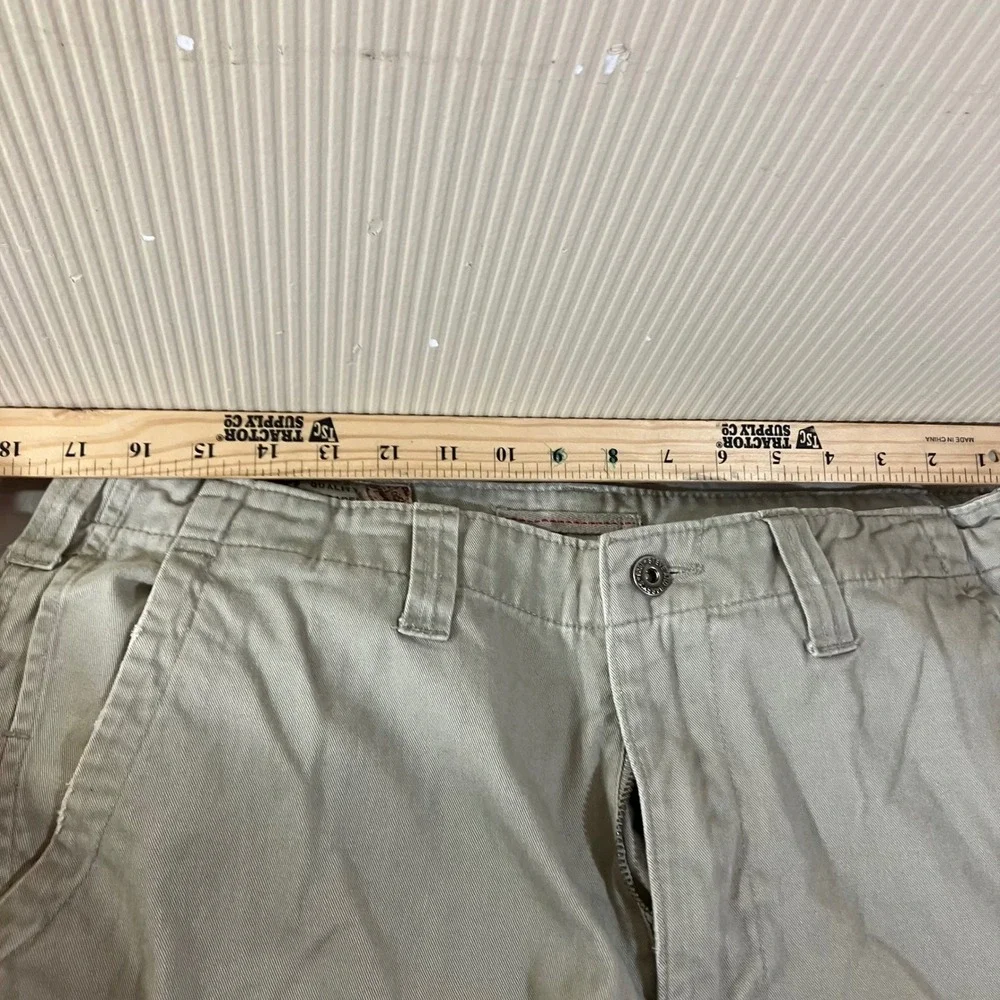 S&B Quality Apparel Outfitters Mens Khaki Tan Cargo Pants Relaxed Fit 34x32